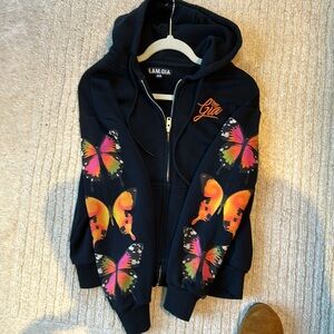 I.am.Gia. Butterfly Jacket in Black - Size XXS